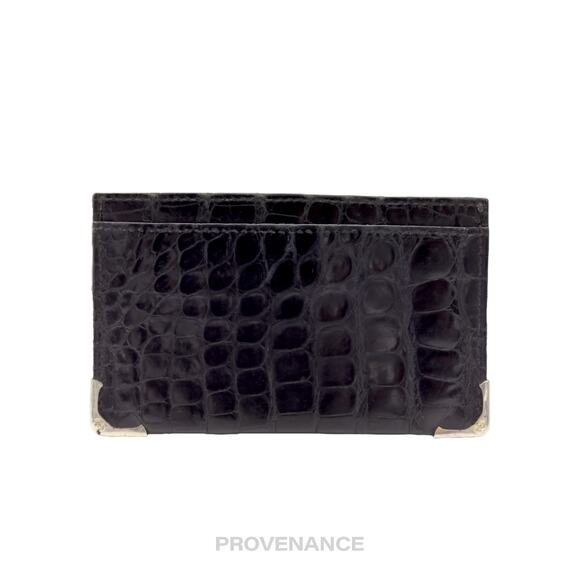 🔴 Gucci Card Holder Wallet - Crocodile Leather - Picture 2 of 7